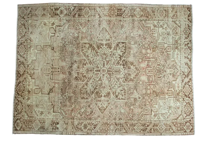 8×10.5 Vintage Heriz Carpet