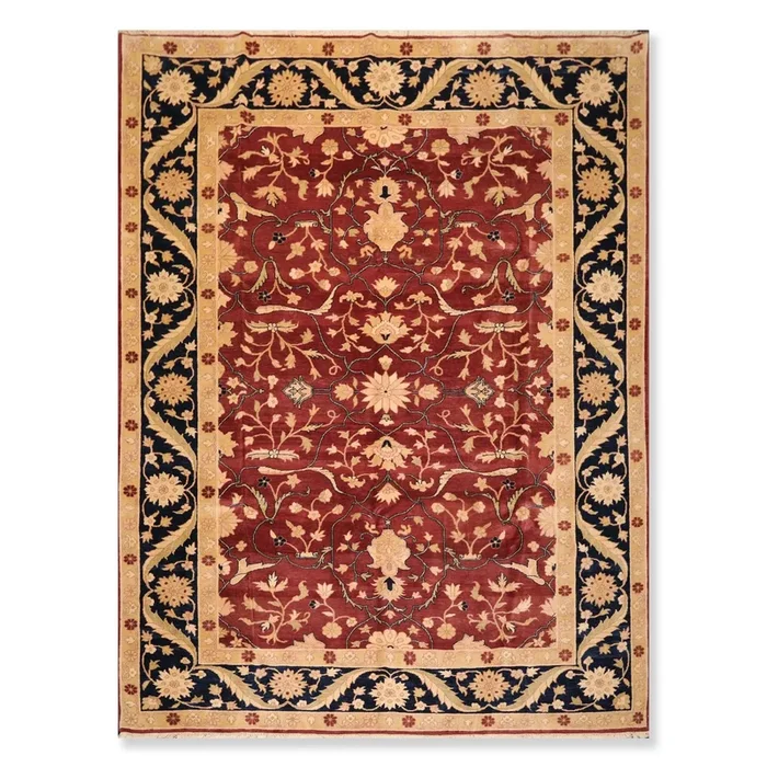 8’10″x11’8” Hand Knotted Traditional Oriental Area Rug Reversible Red