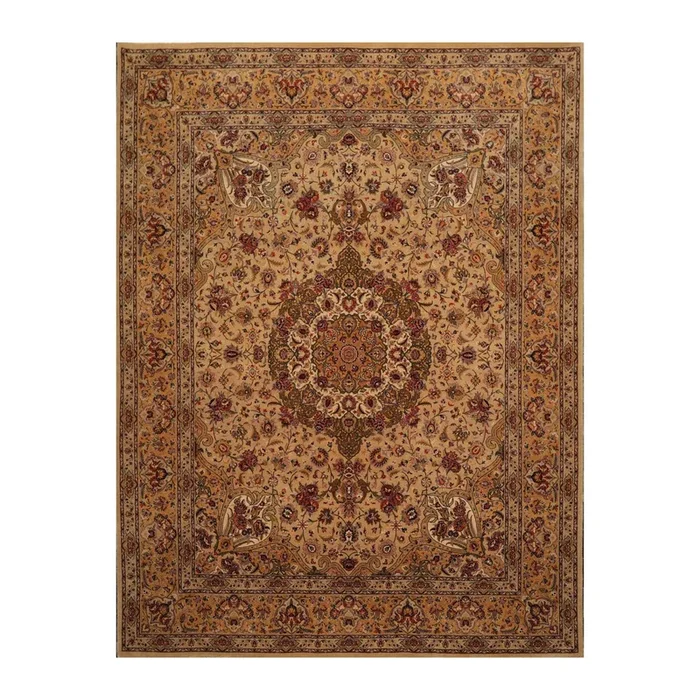 8’2″ x 10’3″ Hand Knotted 100% Wool Pak-Parsian 16/18 300 KPSI Area Rug Tan