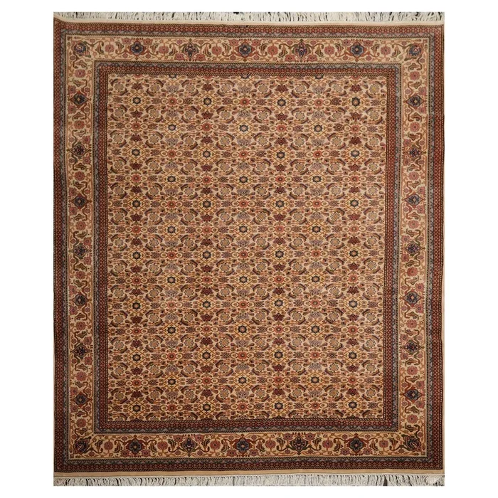8’3″ x 10′ Hand Knotted 100% Wool Traditional Ferahan Oriental Area Rug Beige