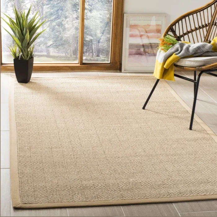 8’X10′ Natural/Beige Rosalinda Geometric Accent Rug – Safavieh