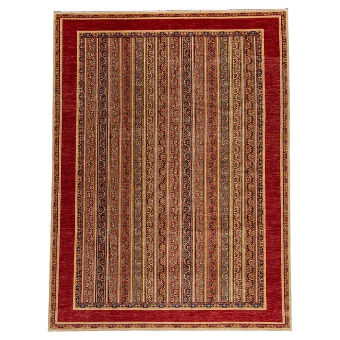 8′ 11″ x 11′ 11″ (09×12) Pakistani Kazak Wool Rug #008923