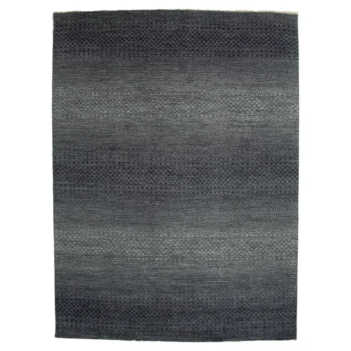 8′ 11″ x 12′ 1″ (09×12) Amazon Collection AMZ-524BKGY Wool Rug #016726