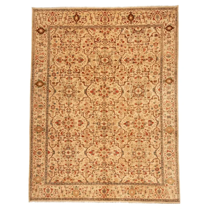 8′ 9″ x 11′ 5″ (09×11) Afghan Faryab Wool Rug #006860