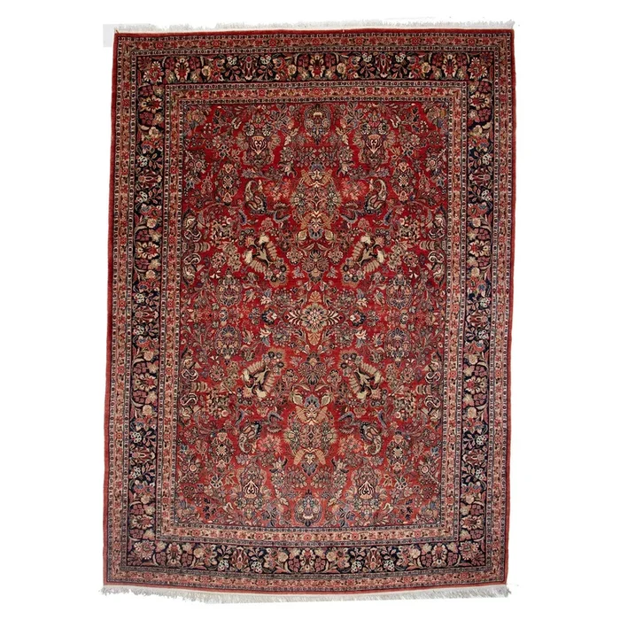 8′ 9″ x 12′ 5″ (09×12) Sarouk Wool Rug #018049