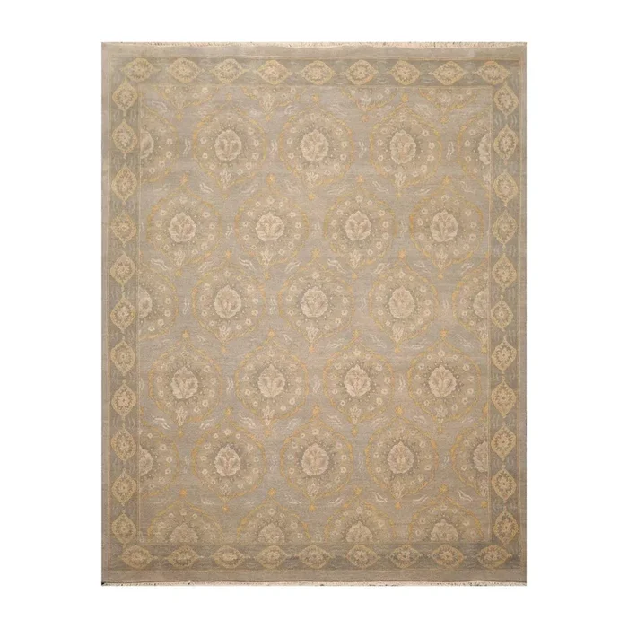 8′ x 10′ Hand Knotted 100% Wool Peshawar Traditional Oriental Area Rug Gray