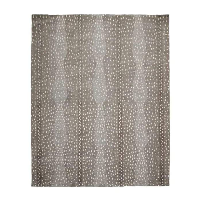 8′ x 10′ Handmade Wool Designer Animal Print Antelope Oriental Area Rug Gray