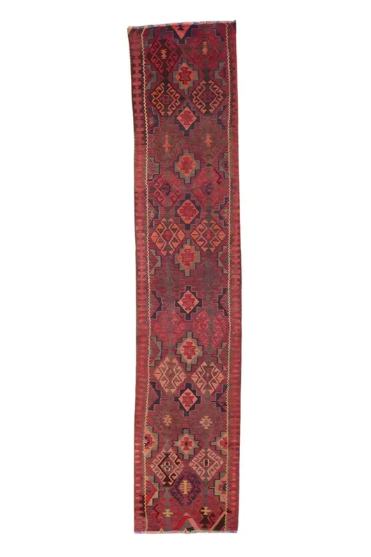 ‘Adeline’ Turkish Vintage Runner – 2’10” x 13’8″