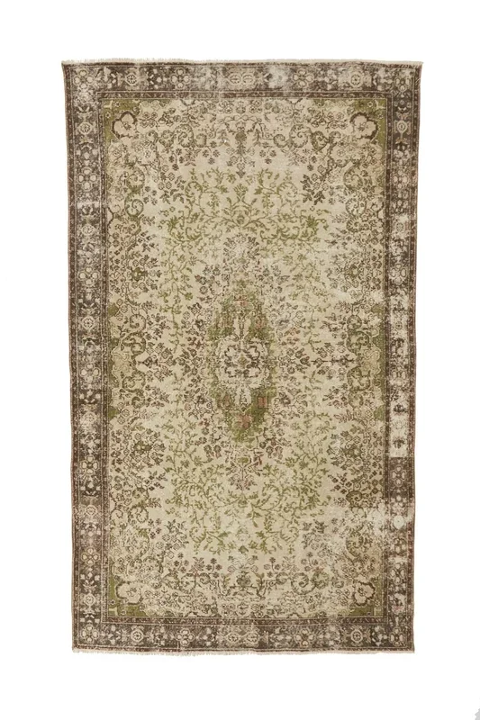 ‘Aries’ Turkish Vintage Area Rug – 6’4″ x 10’8″
