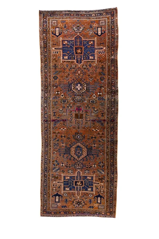 ‘Bohannon’ Vintage Turkish Runner- 3’7″ x 9’6″