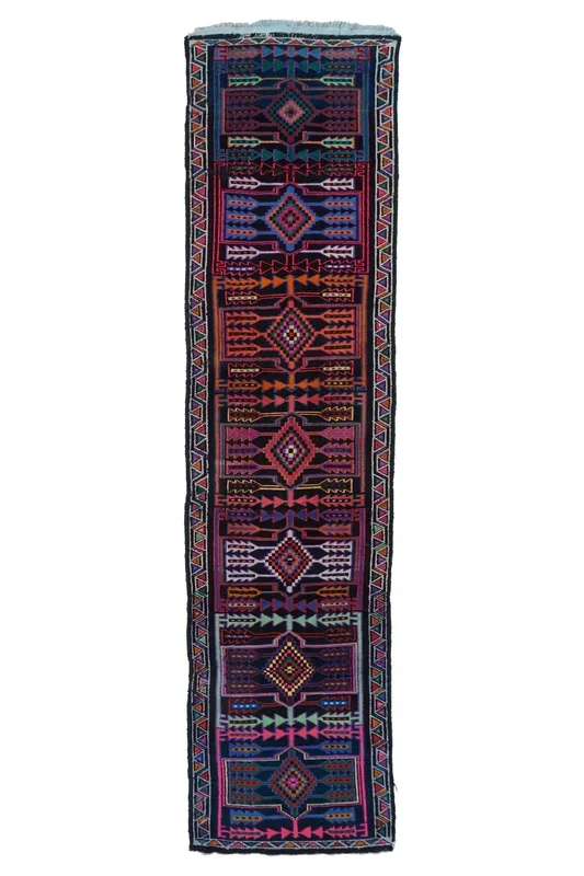 ‘Jamboree’ Vintage Turkish Runner – 2’10” x 11’2”