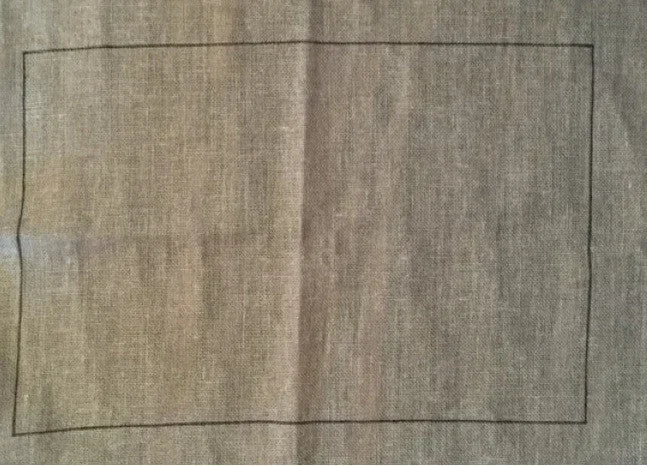 8X18 linen blank with lines