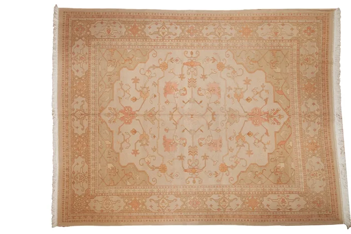 9×11.5 Vintage Distressed Indian Soumac Design Carpet