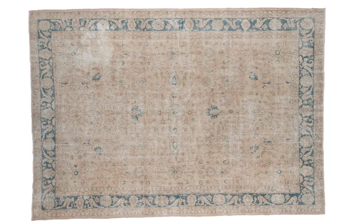 9×12.5 Distressed Oushak Carpet
