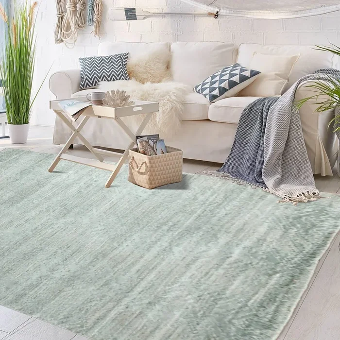 9×12 Celadon, Gray Hand Knotted 100% Wool Modern & Contemporary Oriental Area Rug
