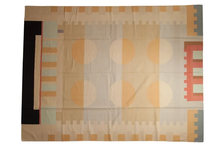 9×12 Vintage Contemporary Kilim Carpet