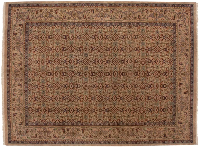 9×12 Vintage Indian Mahal Design Carpet