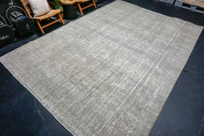 9’6 x 13’5 Classic Vintage Rug Muted Gray + Beige SB ‘4480