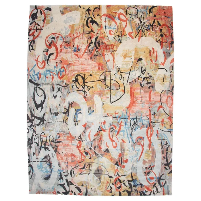 9′ 0″ x 11′ 11″ (09×12) Strawberry Moon Wool Rug #018184
