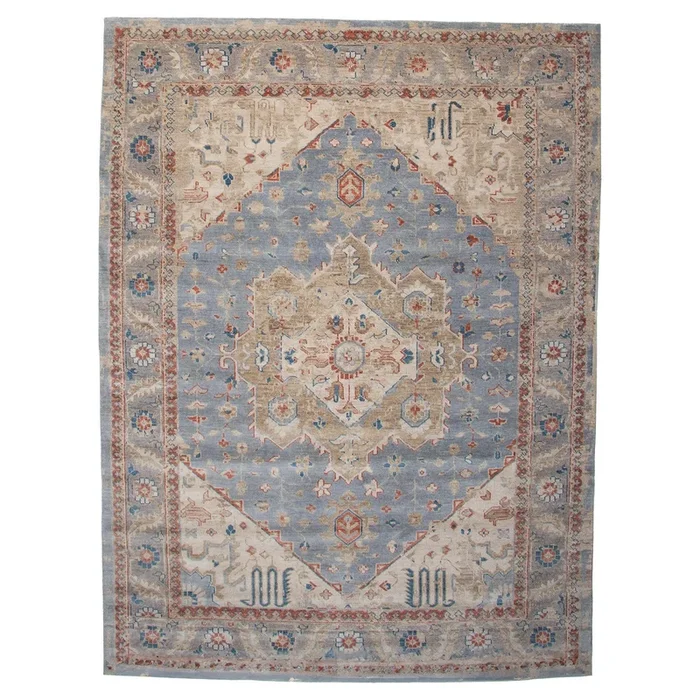 9′ 0″ x 12′ 0″ (09×12) Indo RG144-4579 Wool Rug #017559