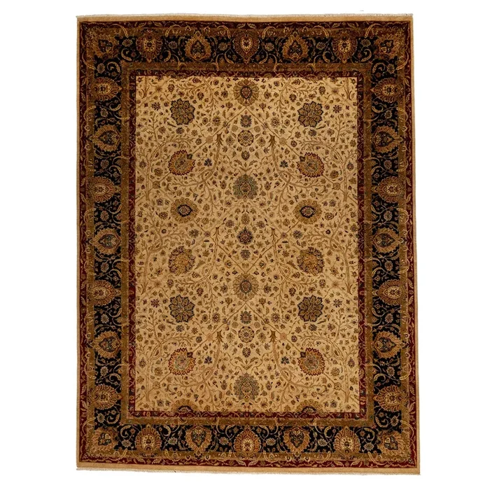 9′ 0″ x 12′ 1″ (09×12) Pakistani Tabriz Wool Rug #006521