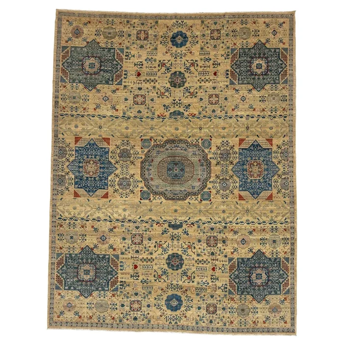 9′ 11″ x 12′ 10″ (10×13) Afghan Nooristan Wool Rug #013960