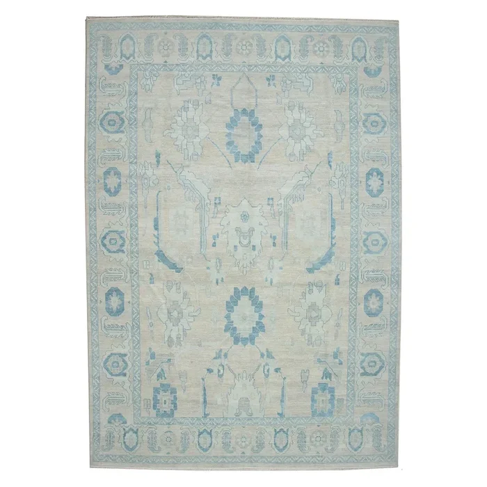 9′ 11″ x 14′ 3″ (10×14) Indo Oushak Wool Rug #016370