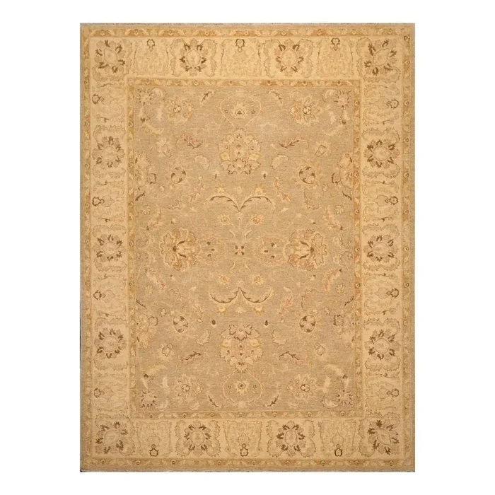 9′ x 11’1” Hand Knotted 100% Wool Peshawar Traditional Oriental Area Rug Gray