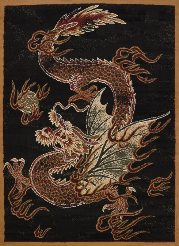 910-Dragon Luck Synthetic Blend Indoor Area Rug by United Weavers