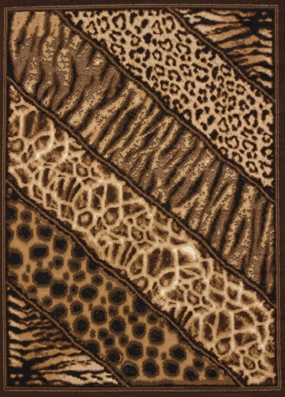 910-Slanted Safari Synthetic Blend Indoor Area Rug by United Weavers