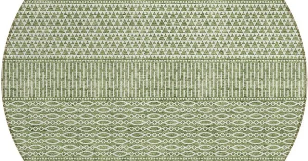 Addison Chantille ACN939-Green 8 ft. X 8 ft. Round Rug