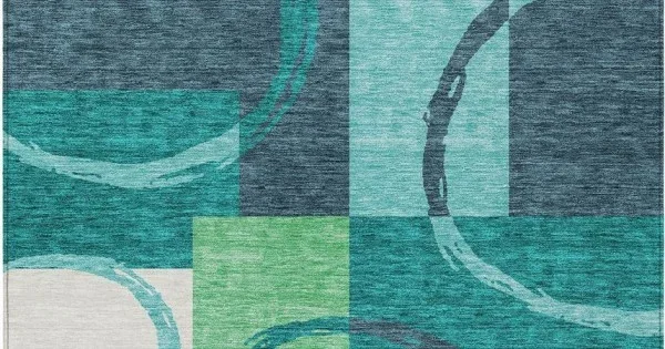 Addison Chantille ACN943-Teal 5 ft. X 7 ft. 6 in. Rectangle Rug