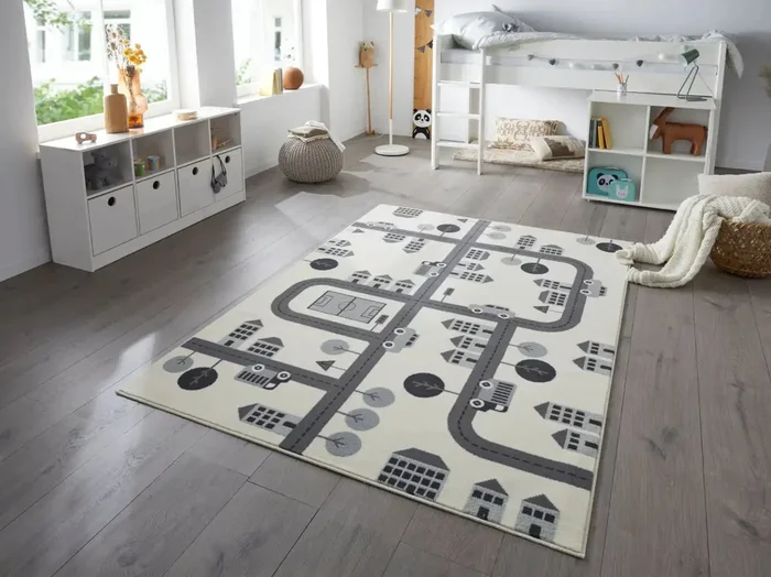 Adventures Hanse Home 105529 Town Cream Rug