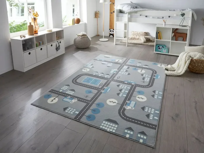 Adventures Hanse Home 105532 Town Grey Blue Rug
