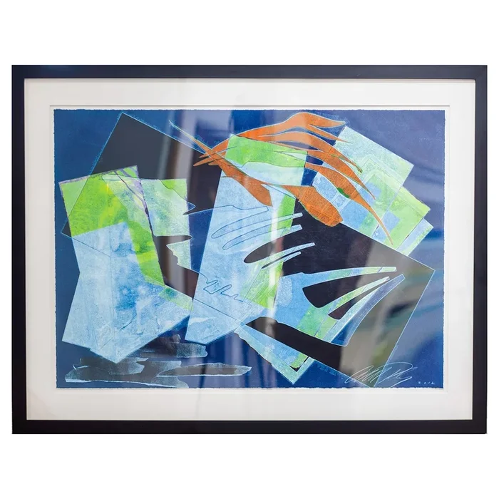 Albert Paley Monoprint Collection Burning Bones Texas Monoprint Paper Wall Art #016671