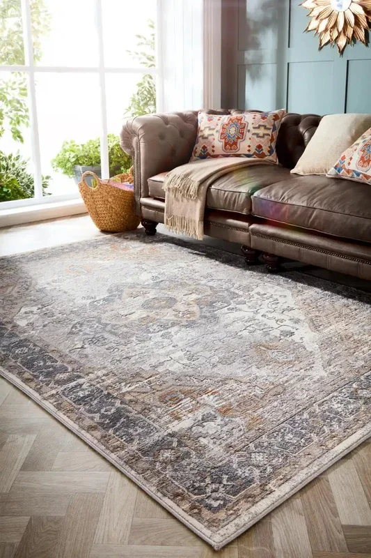 Alexandra Cream Grey Rug