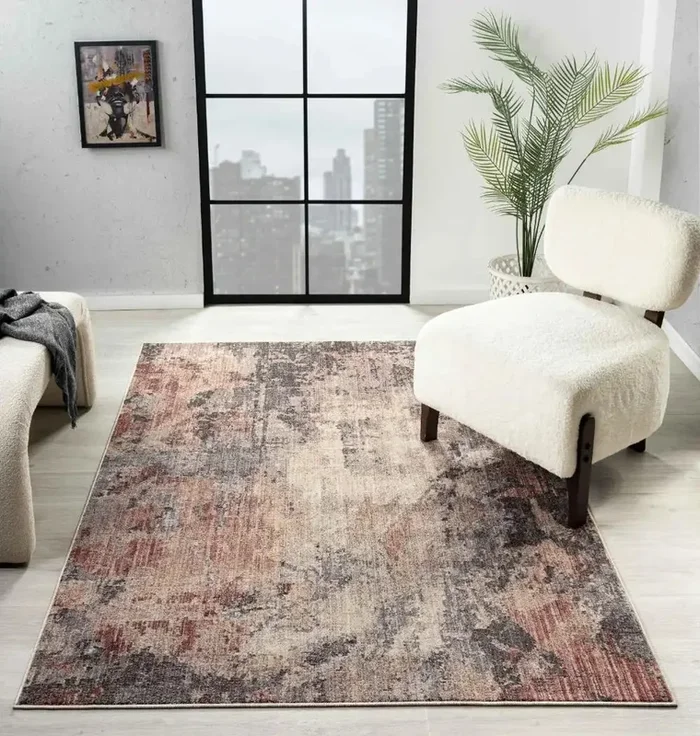 Alia 878AL Anthracite Rose Rug