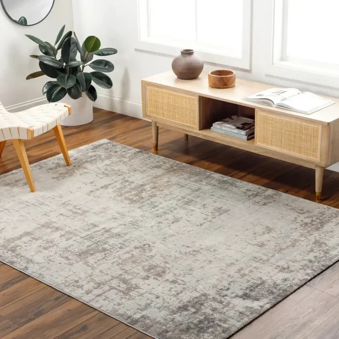 ALIX Abstract Modern Marble Dark Brown Rug