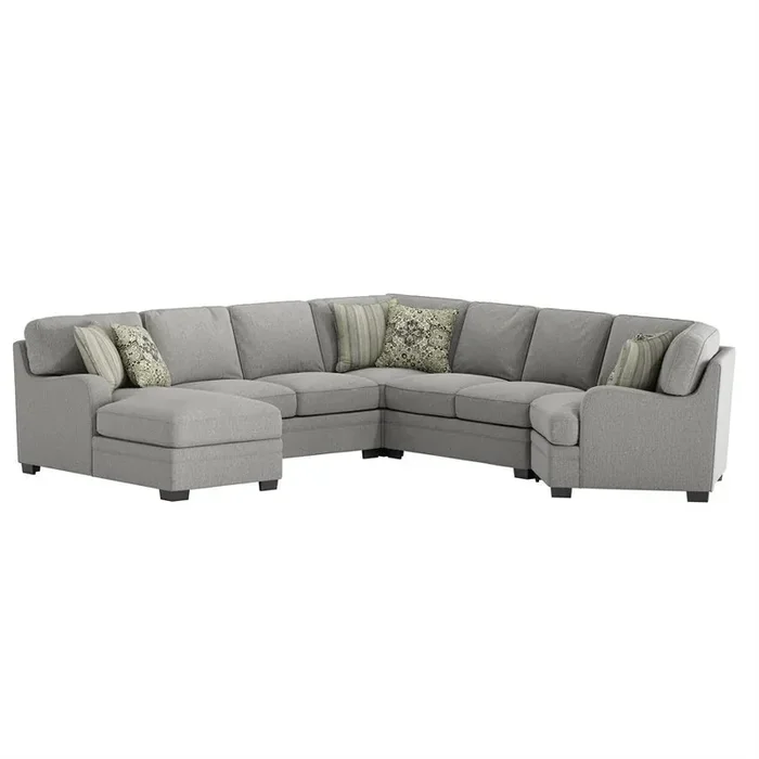 Analiese LAF Chaise 5 Piece Sectional Dove Gray