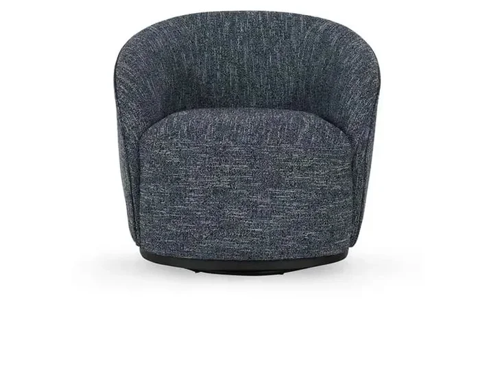 Andrea Swivel Accent Chair Blue