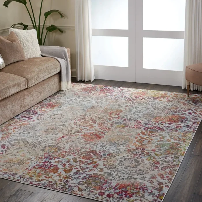ANKARA GLOBAL ANR06 Ivory Orange Rug