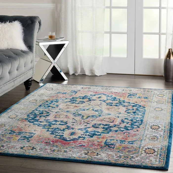 ANKARA GLOBAL ANR11 Blue Multi Rug
