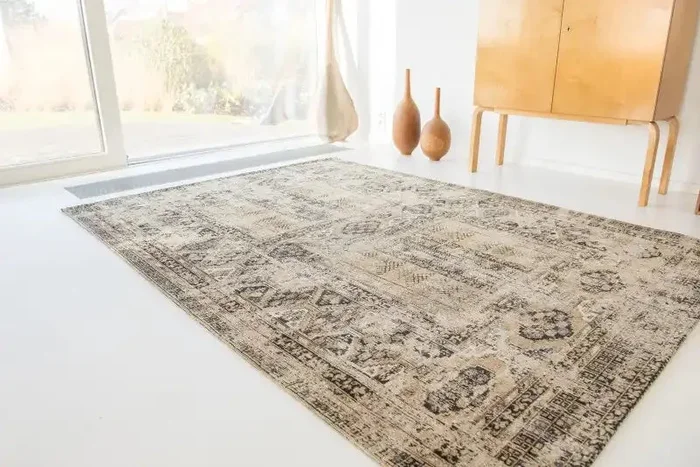 Antiquarian Hadschlu 8720 Agha Old Gold Washable Rug