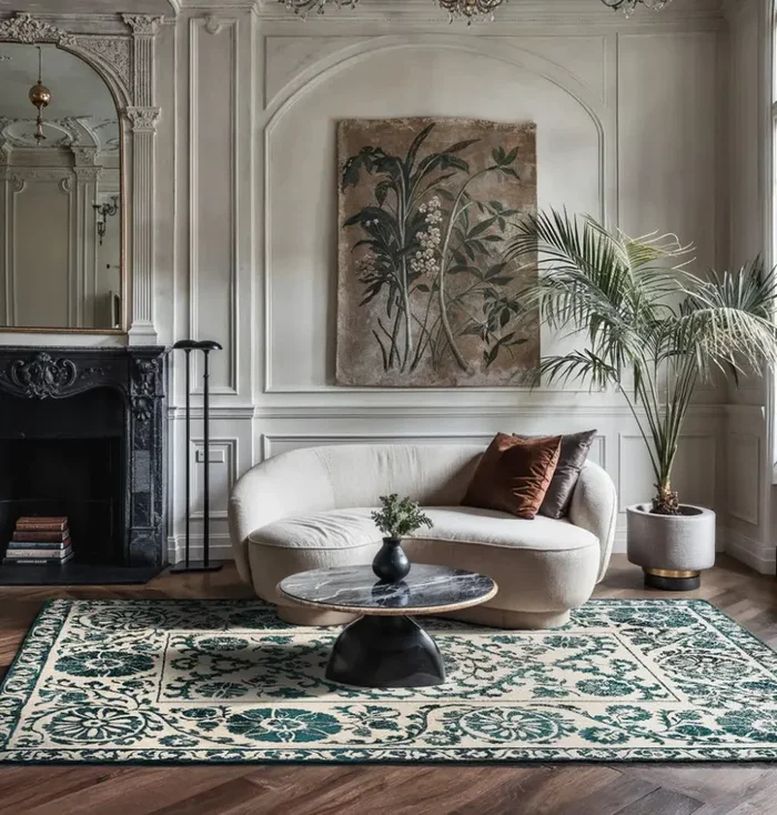 Antiquarian Suzani Notos 9733Washable Rug