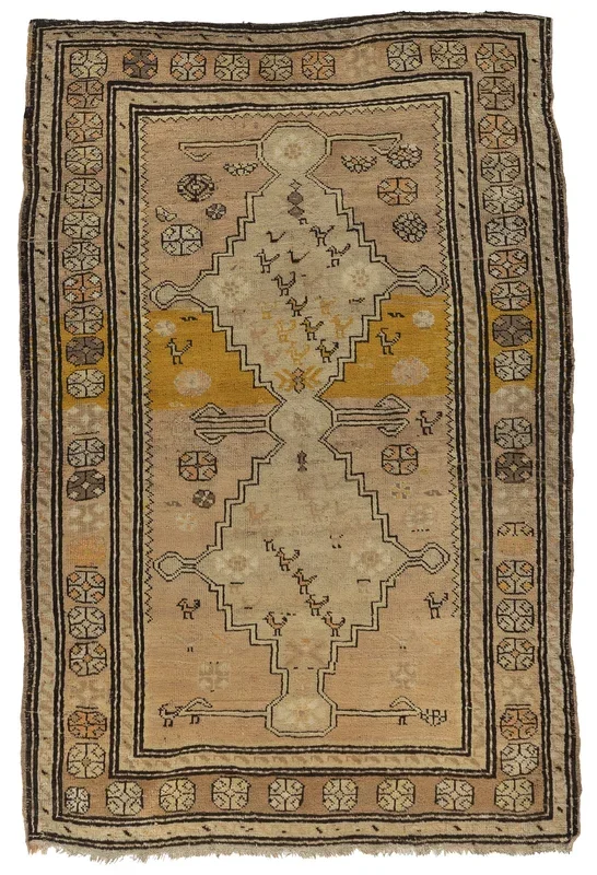 ANTIQUE ANATOLIAN ARMENIAN RUG 4′ X 6’7″