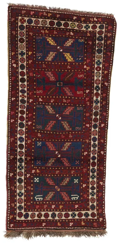 ANTIQUE ARMENIAN KAZAK RUNNER 3’5″ X 7’4″