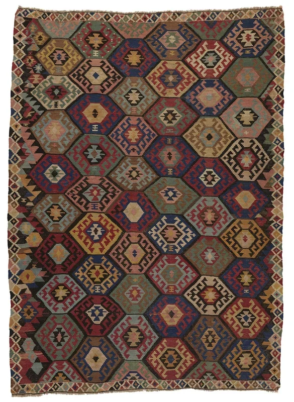 ANTIQUE ARMENIAN KILIM 4′ X 6′