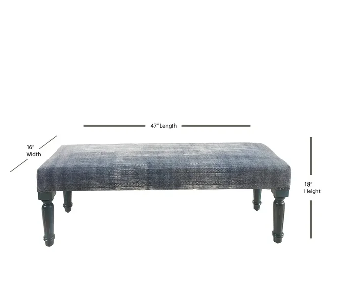 Antique Blue 99026BLU Indoor Bench
