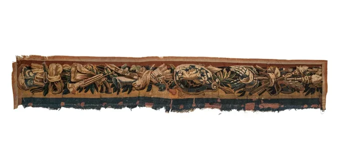 Antique Brussels Tapestry Fragment 7’4″ x 1’1″