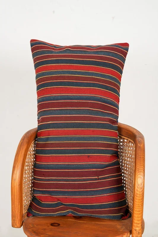 Antique Caucasian Jajim Lumbar Pillow 2’10” x 1’6″
